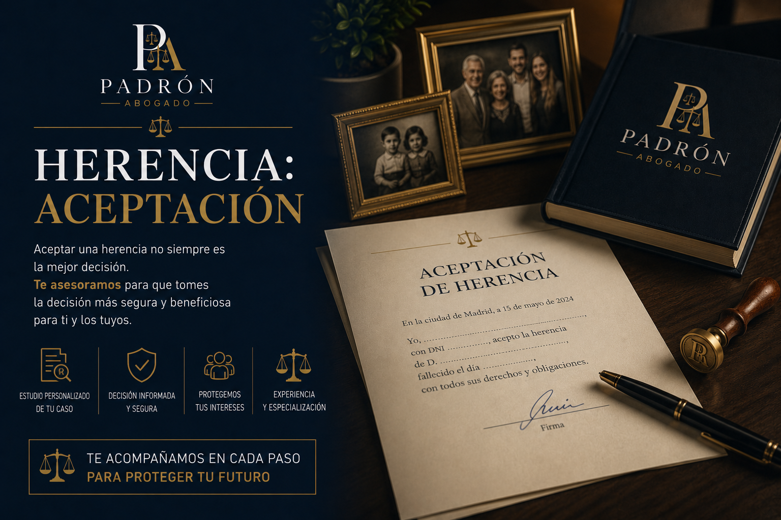Herencia: aceptar, renunciar o a beneficio de inventario